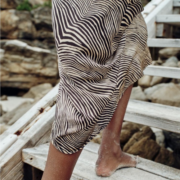 Zara NWT Animal Print Midi Skirt - Picture 6 of 8